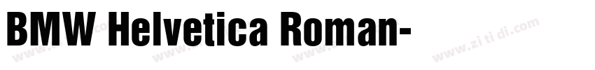 BMW Helvetica Roman字体转换